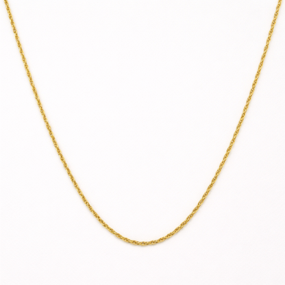 The Salty Dreamers "Create Your Own Silver" necklace is a delicate handmade chain, beautifully displayed against a plain white background.