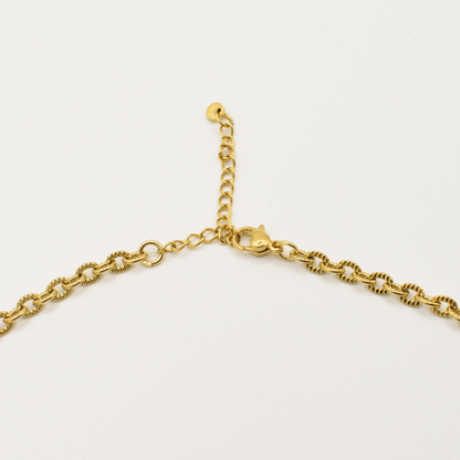 Collar | Concha Paua Aroha 40 cm de acero inoxidable en oro